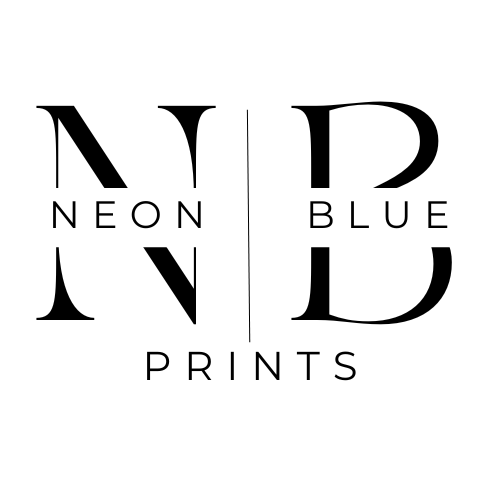 Neon Blue Prints